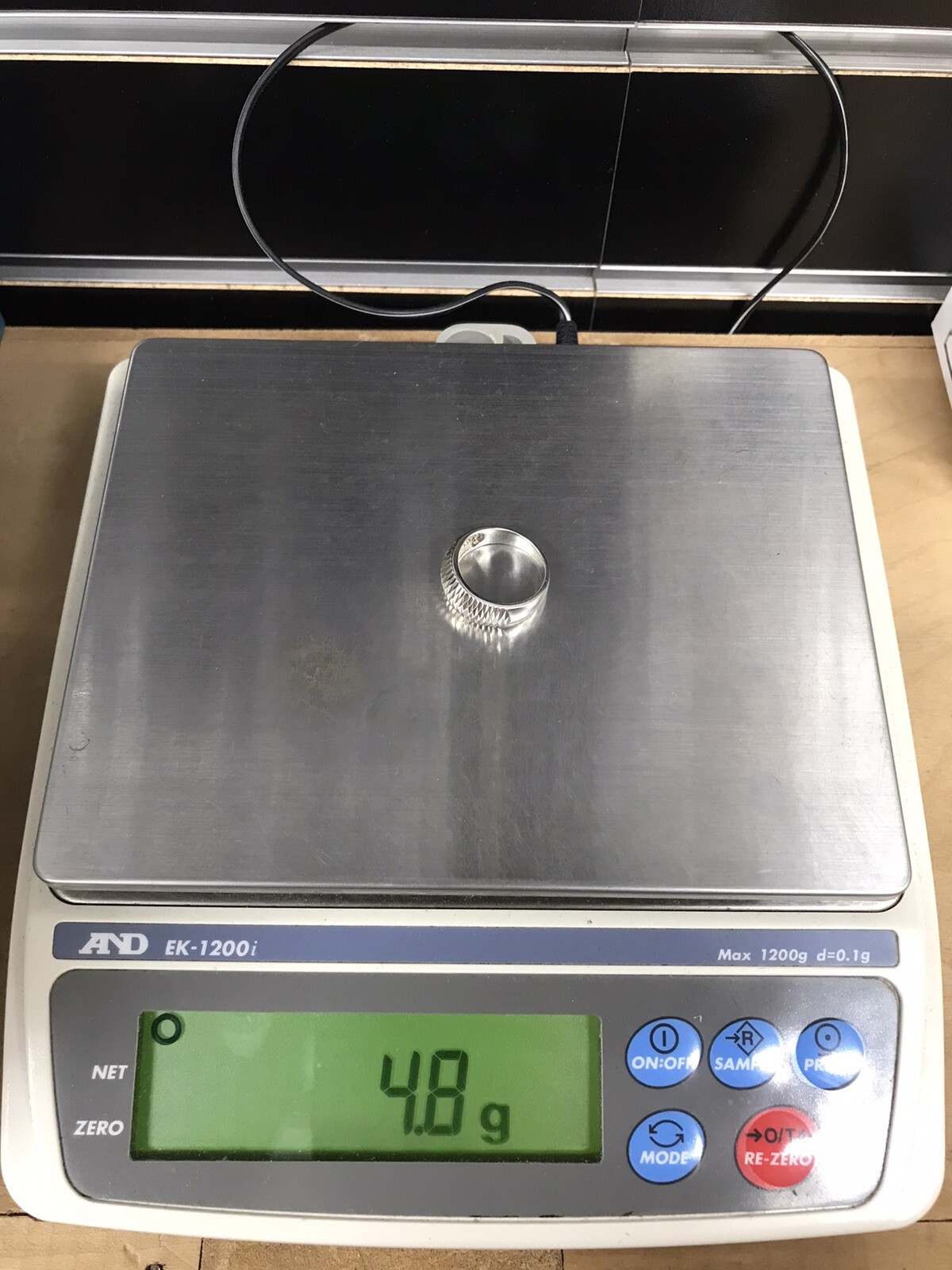 925 Sterling Silver Diamond Cut Pattern Ring 4.8 … - image 8