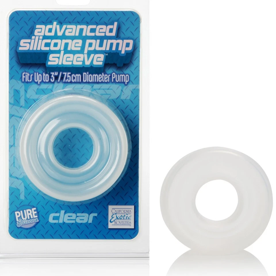 Bomba de pene de silicona pura avanzada de alta resistencia funda de repuesto sello de rosquilla Foto 2 de 4