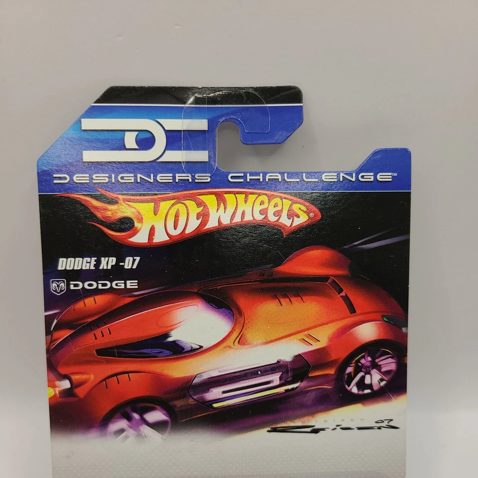 HOT WHEELS DESIGNERS CHALLENGE BLACK WITH FLAMES DODGE XP-07! - Image 4 of 4
