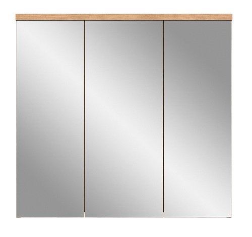 xonox.home Spiegelschrank Badspiegel Spiegel Badschrank Grado Nox Oak 75x80x20cm - Bild 2 von 6