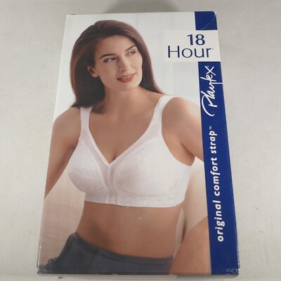 Playtex  18 Hour Original Comfort Strap  Bra SZ 44DD Style 4693 White NOS