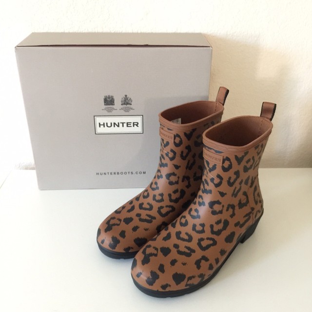 hunter boots leopard print