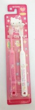 RARE 1998 Sanrio HELLO KITTY Pink ANGEL Childs TOOTHBRUSH set of 2 Japan EBISU