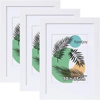 Spotjoy Fotorahmen 10X15 Cm 3Er Set Holzrahmen Mit Acrylglas