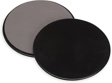 Core Sliding Discs - Dual Sided Workout Sliders for Carpet & Hardwood Floor -