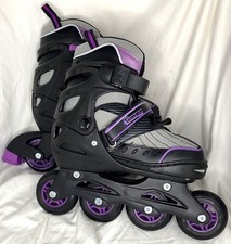 Chicago Inline Skates Black Purple Adjustable Youth