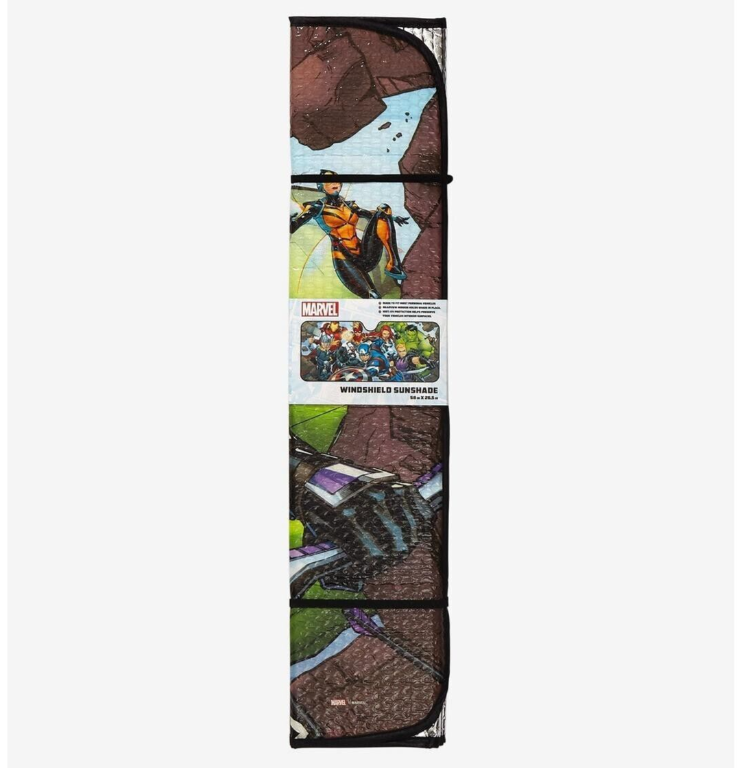 Marvel The Avengers Car Sunshade Assemble UV Windshield 58x26.5in
