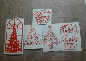 Download 5pcs Christmas Diy Craft Vinyl Decal Stickers For Wine Bottle Crafts Decorations Ebay 3D SVG Files Ideas | SVG, Paper Crafts, SVG File