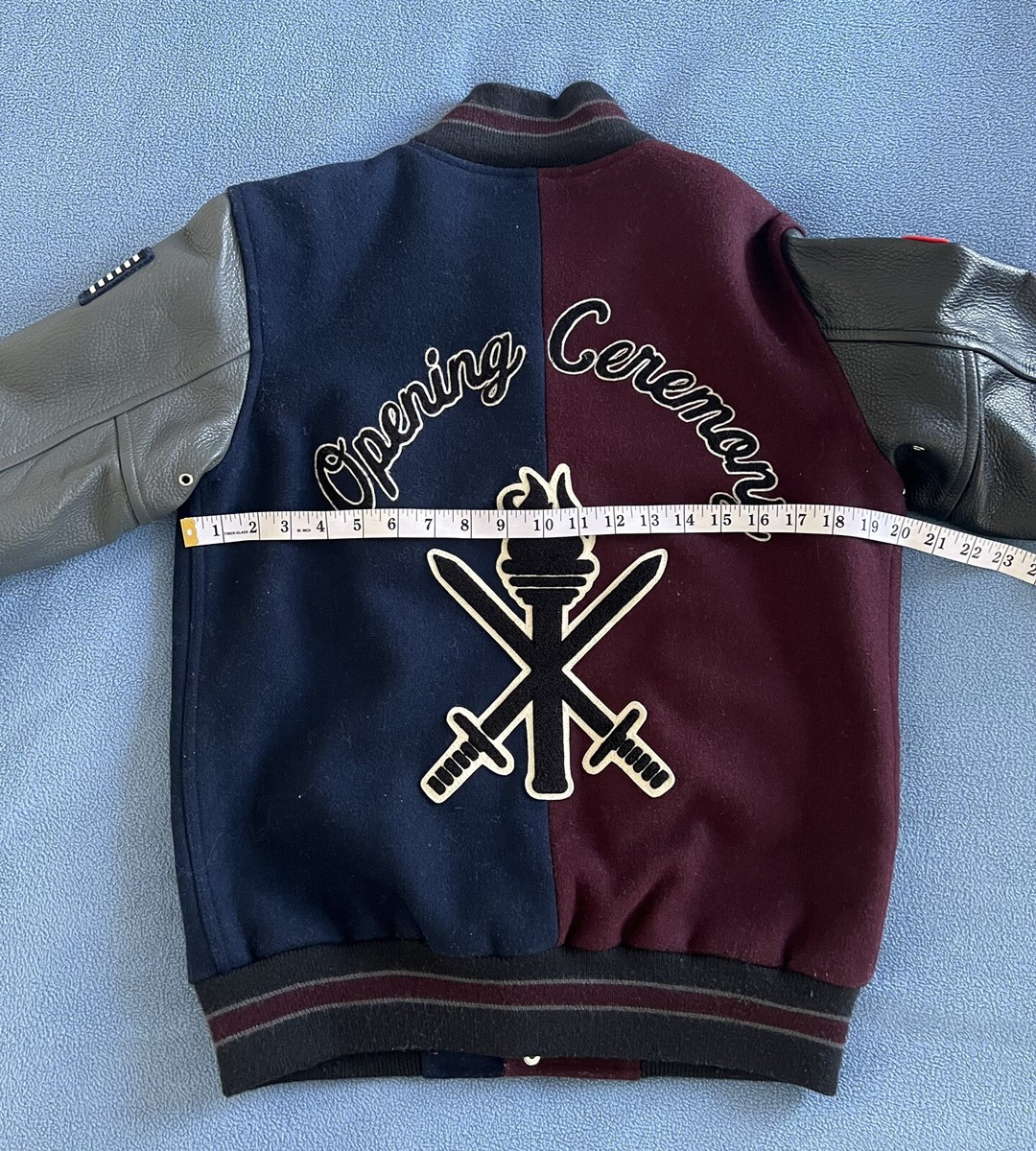 Opening Ceremony Varsity Jacket, Size S, wool/leather. Authentic