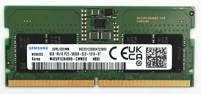 Samsung 8GB DDR5 5600 MHz PC5-44800 SODIMM Laptop Memory RAM
