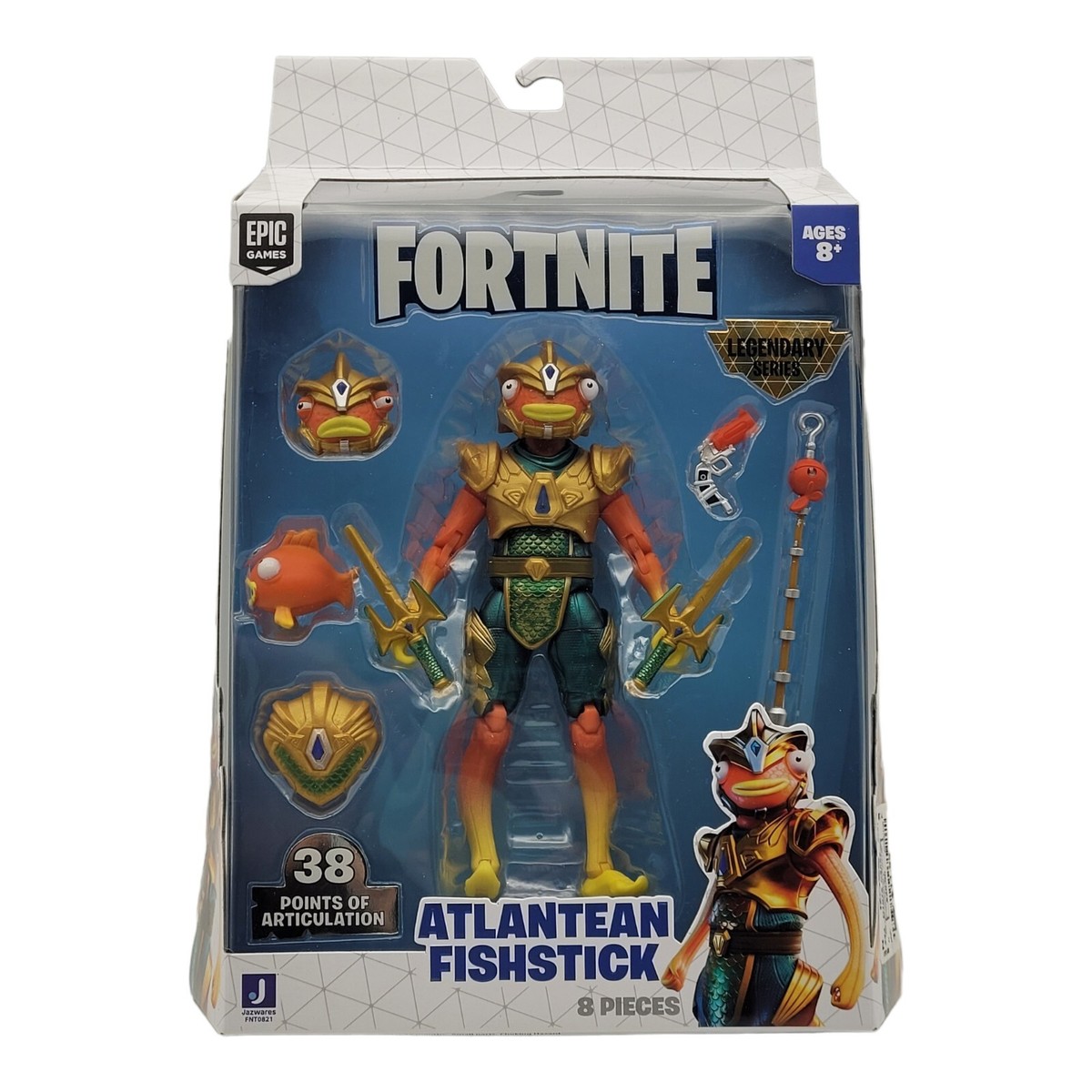Fortnite Fishstick フィギュア legendary Fortnite Legendary Series Atlantean Fishstick 6in Action