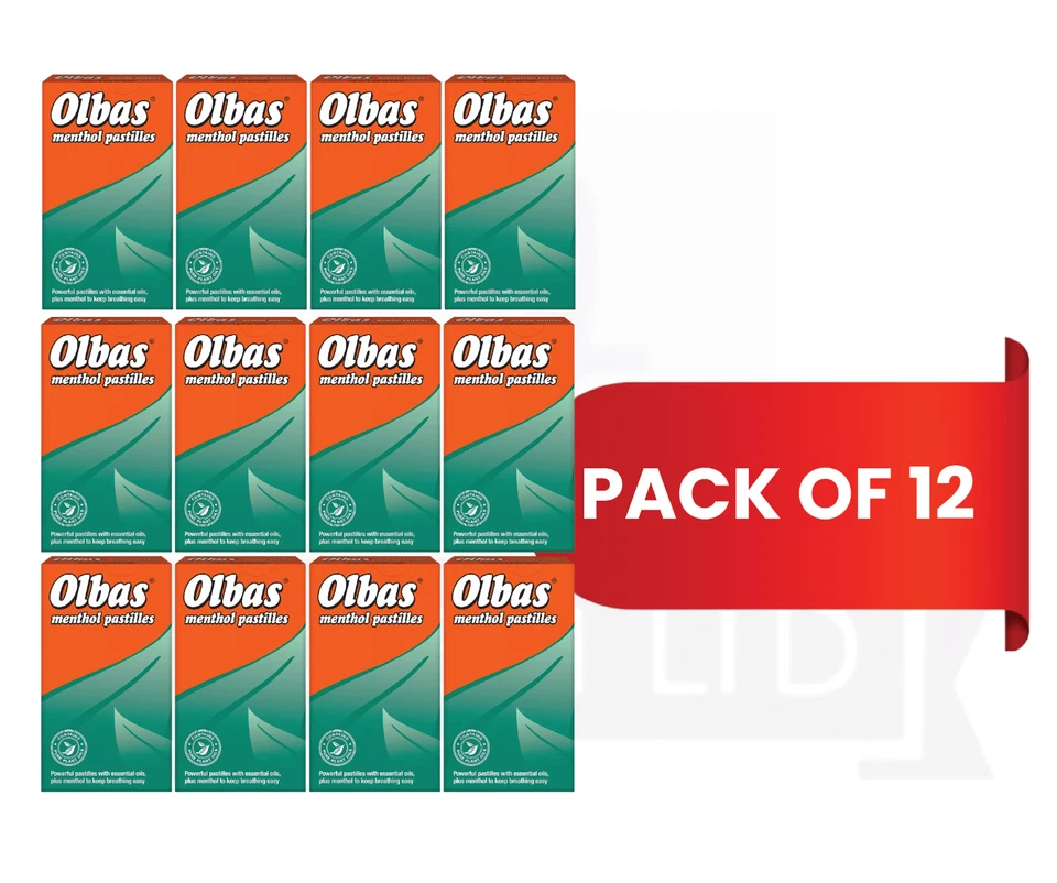 12 X Pastillas Olbas Aceite Mentol 45g - PACK DE 12 Foto 2 de 3