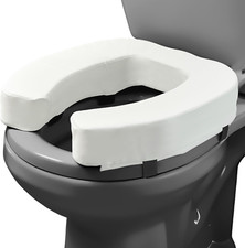 Toilet Seat Riser - Adds 3 Inches - Firm High-Density Foam - Not Compatible with