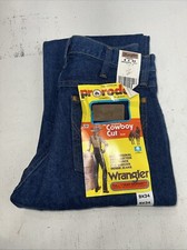 New Women  s Wrangler Original For Pro Rodeo Cowboy Cute Denim Jeans. 9x34 B-13