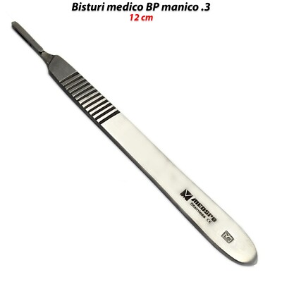 Manico Bisturi BP #3 Porta Lame Tessuto Taglio Veterinario - Foto 2