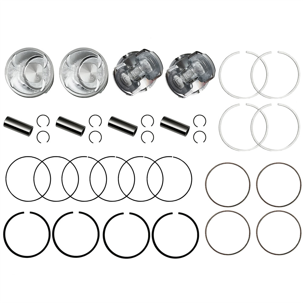Engine Piston & Rings Set Kit For 11-13 Hyundai Sonata Kia Sorento Optima 2.4L