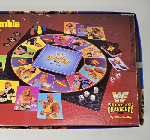1990 VTG WWF Wrestling Challenge Board Game By Milton Bradley Complete UNUSED! - Picture 5 of 12