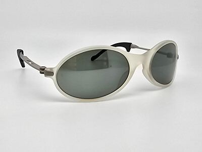 Ray-Ban B&L W2390 Orbs Ellipse Matte Crystal Frame G-15 Silver Mirror Sunglasses