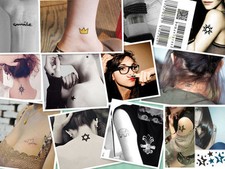 60Pattern Temporary Tattoo Romantic Design Waterproof Body Art Paper Sticker 1PC