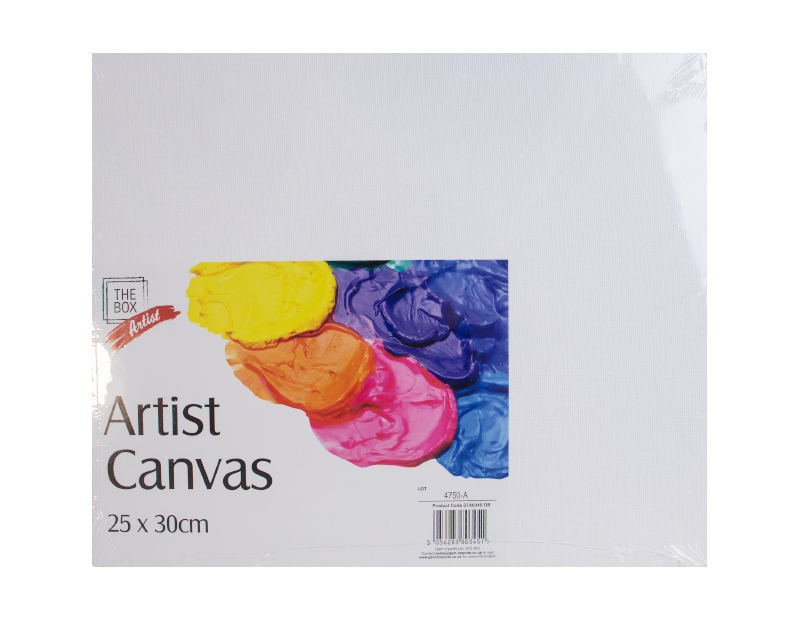 6xArtist Canvas Panel 25x30cm Blank White Painting Board Kids Adult Art