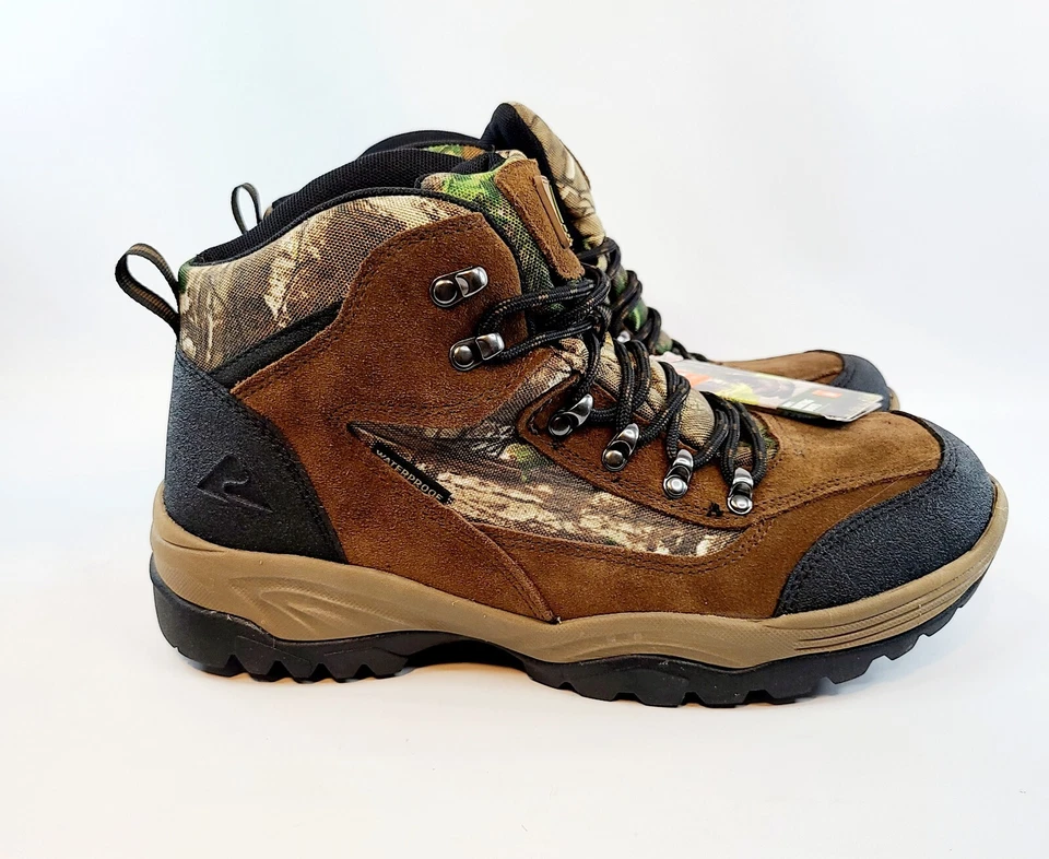 Ozark Trail Men's Brush Ankle High Waterproof Camo Mid Hiking Boots NEW - Image 3 of 4