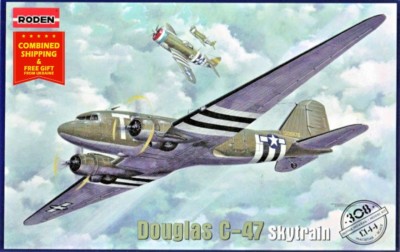Roden 308 - 1/144 - Douglas C-47 Skytrain USAF US Military