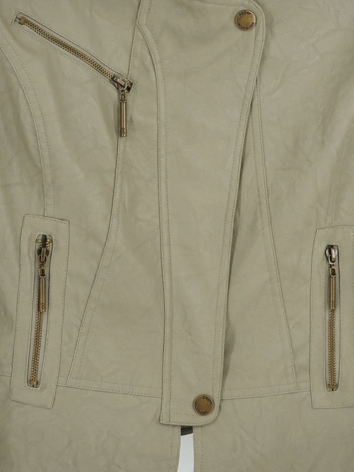 Chaqueta de imitación de cuero para dama Paper Denim and Cloth talla grande Foto 4 de 4