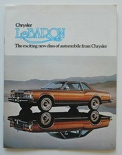 CHRYSLER LeBARON 1978 dealer brochure catalog - English - Canada