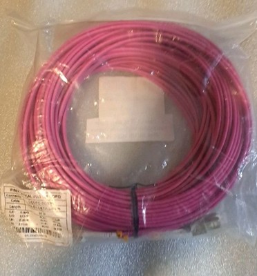 OM4 LC to SC Fiber Optic Patch Cable Multimode Duplex Pink 50/125 LC SC  30M