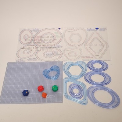 Creative Memories Custom Cutting System MEGA Lot 3 Blades Templates Mat Patterns