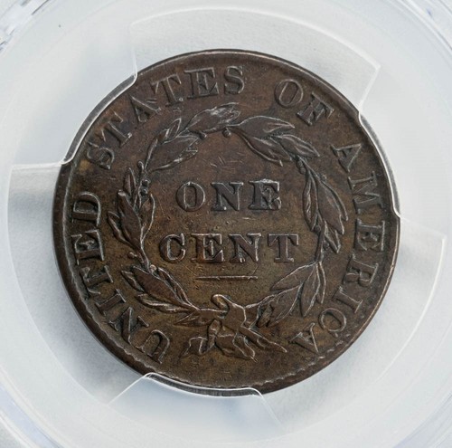 1823/2 Large Cent 1c N-1 VF Detail PCGS Genuine 950337-3 - Picture 4 of 5