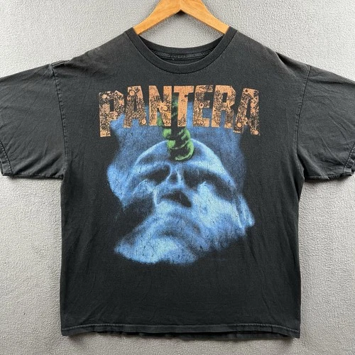Pantera Shirt Mens XL Black Faded Far Beyond Driven 1990s vintage concert t-shirt, vintage, size XL, single stitch, B+ condition