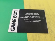 Game Boy Health And Safety Precautions MANUAL ONLY C/AGB-USA-4
