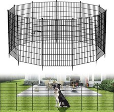 NAIZEA Gartenzaun Steckzaun Hundezaun Tierbarriere f&uuml;r Hunde 7 und 13 teiliger