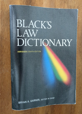 2005 Black's Law Dictionary ~ Paperback ~ Abridged 8th Edition