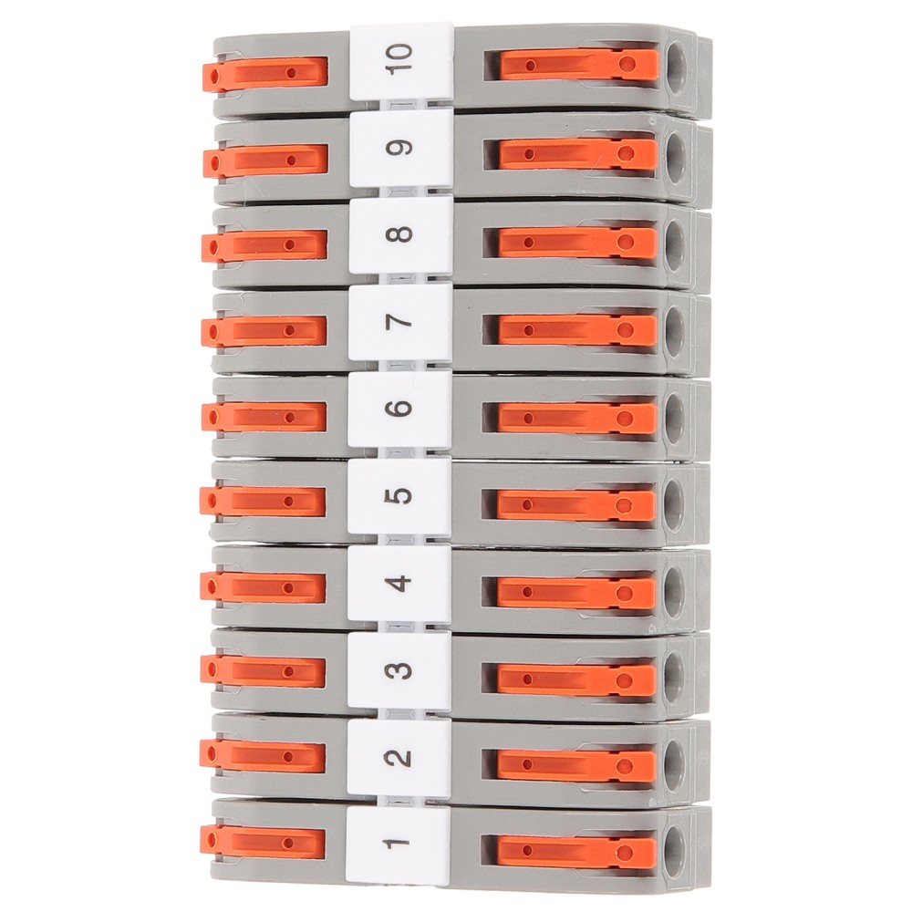 20 Sets Din Rail Wire Terminal Block Electrical Cabinets Distribution