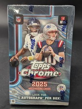 AUCTION #3 2025 Topps Chrome Football Hobby Boxes Factory Sealed Cam Ward RC Yr
