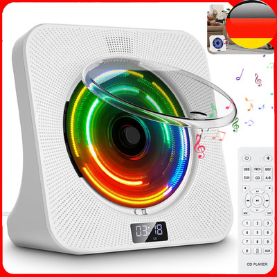Bluetooth MINI CD Player eingebauten HiFi Lautsprechern Desktop CD-Player DE