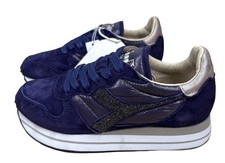 DIADORA HERITAGE CAMARO Royal Blue w/ Crystal Logo - Women s Size 5.5 EU36 RARE