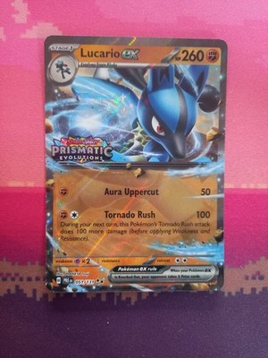 Pokemon Karte Lucario ex STAMPED Prismatic Evolutions 051/131 Near Mint