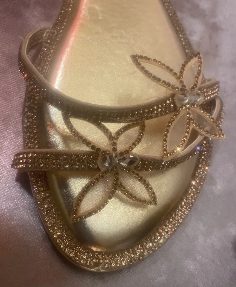 Sandalias envolventes Gold Butterfly Love talla 10 - Wild Diva Lounge Foto 3 de 4