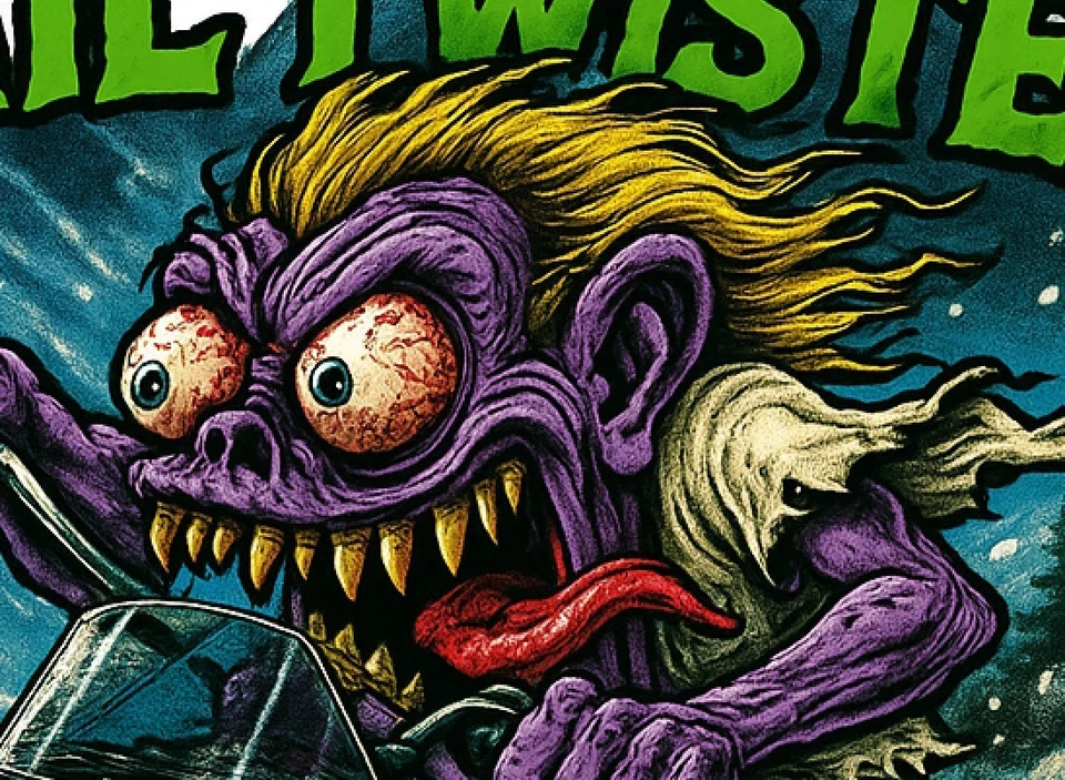 Mercury Trail Twister 440 Snowmobile 9x9cm Vinyl Sticker Powder Psycho 1 of 12 - Image 3 of 4