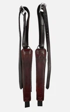FreeJump Pro Grip Stirrup Leathers in Brown (Size Large)