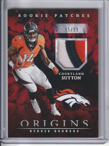 2018 Panini Origins Courtland Sutton Rookie Patches /99 #RP-7 Broncos