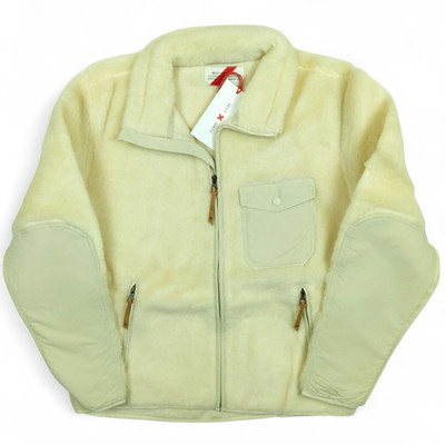 Best Made Co Jacket Mens Cream Ivory White Wool Sherpa Fleece Zip Up Winter Coat