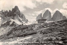 Cartolina - Postcard - Rifugio Tre Cime di Lavaredo - Monte Paterno - Timbro CAI