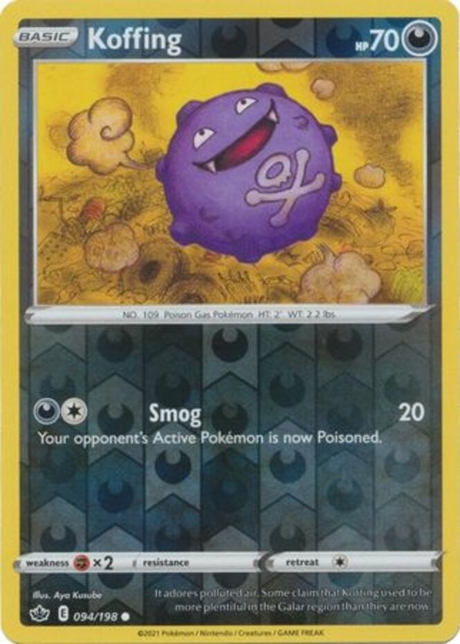 Koffing - 094/198 - Common - Reverse Holo - Lightly Played