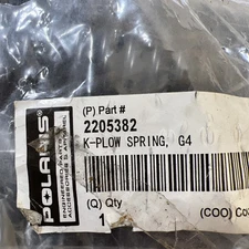 Polaris 2205382 G4 Plow Spring Pair for Glacier Pro Mid-Size Push Frame Snow