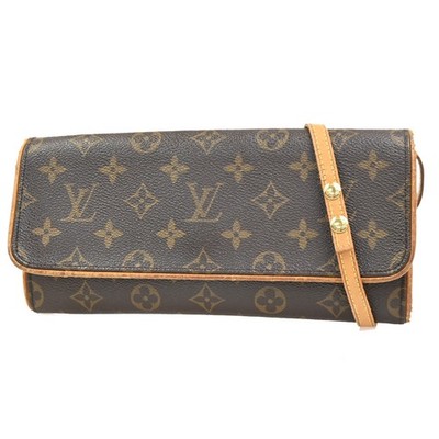 LOUIS VUITTON Pochette Twin GM 2Way Shoulder Bag Monogram Brown M51852 36MA599