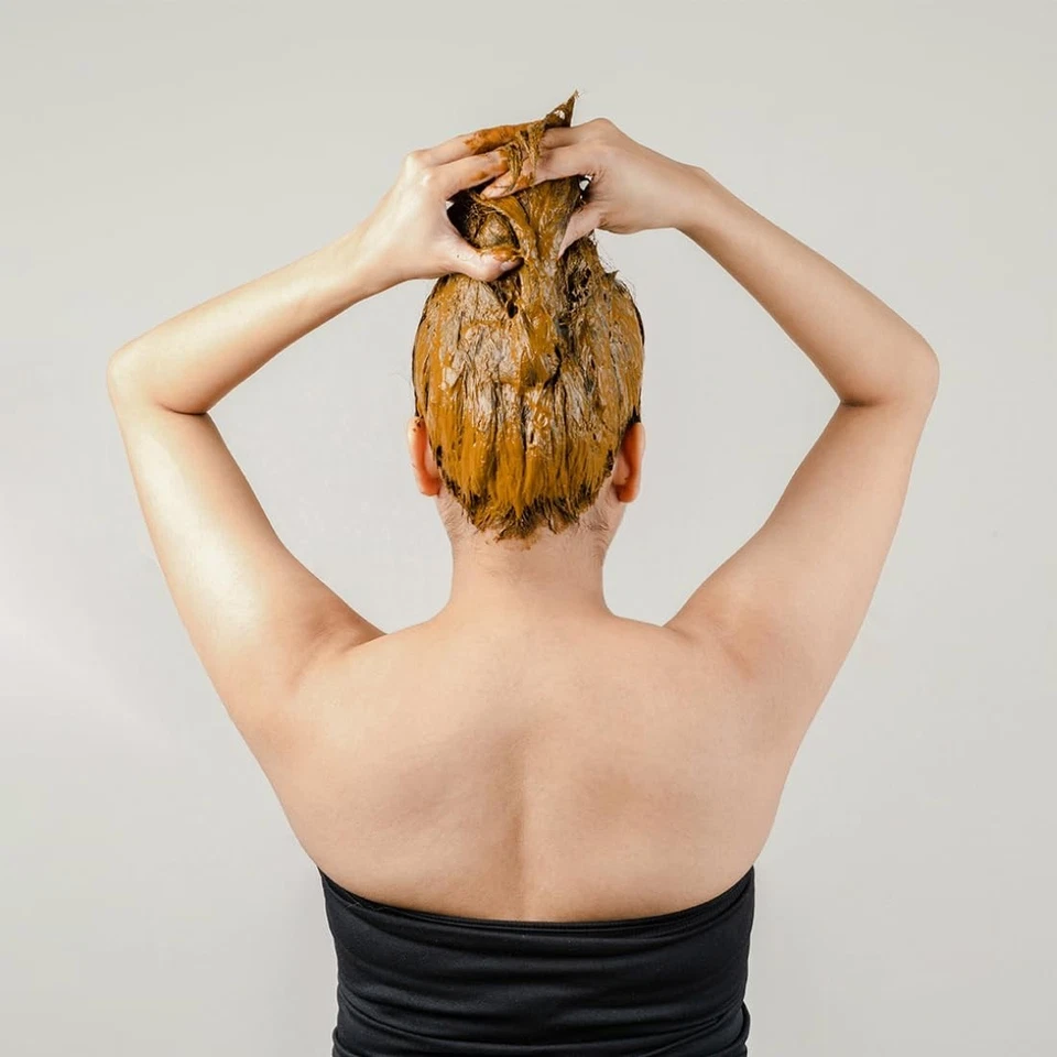 Nat Habit Fresh Ready To Apply Henna 粘贴,预浸在红茶 220g — 第 3/4 张图片